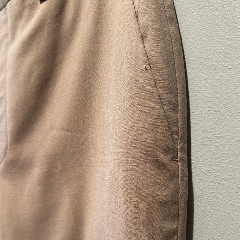 New NWT John Varvatos Thompson Men's Classic Straight-Leg Dress Tan Khaki Pants